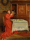 Georges Croegaert Famous Paintings - Le Gourmand